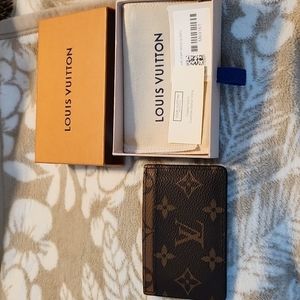 Louis Vuitton Card Holder Reverse Monogram Canvas